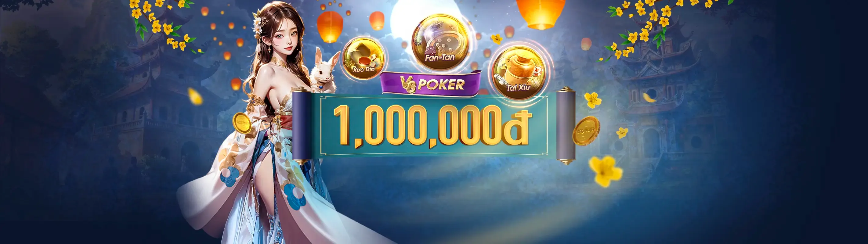 Bàn chơi Baccarat sang trọng tại 33wim Casino với các quân bài và chip cược